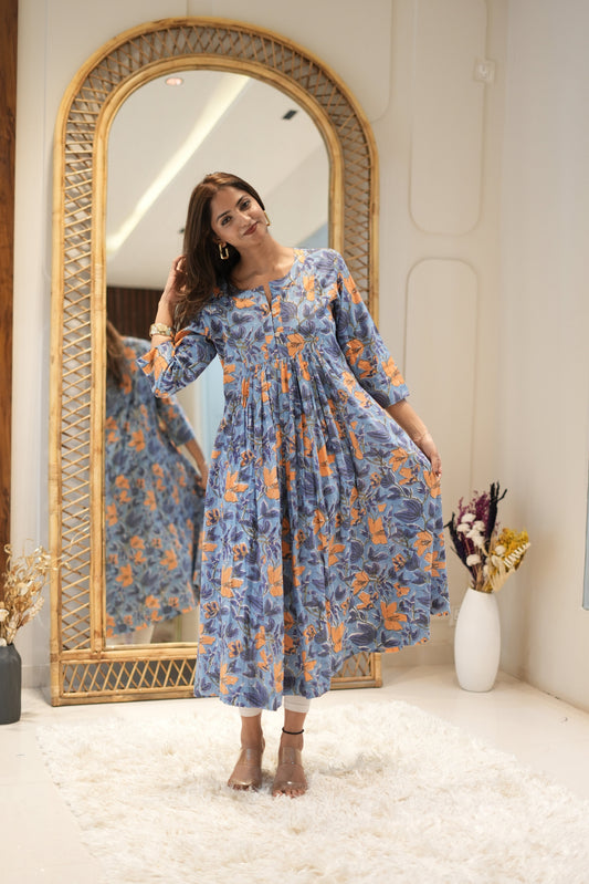 Maxi Periwinkle Floral