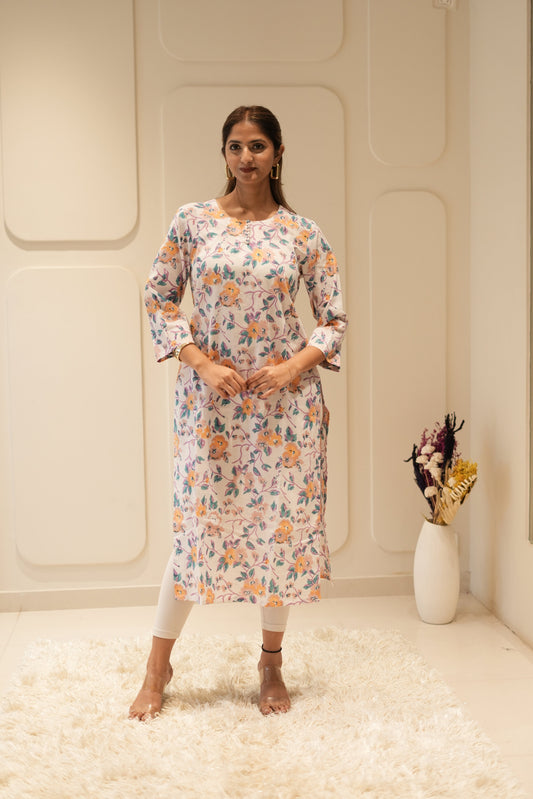 Maxi Peach Floral