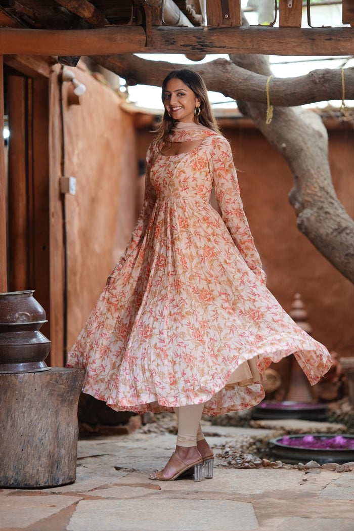 Blush Bloom Anarkali