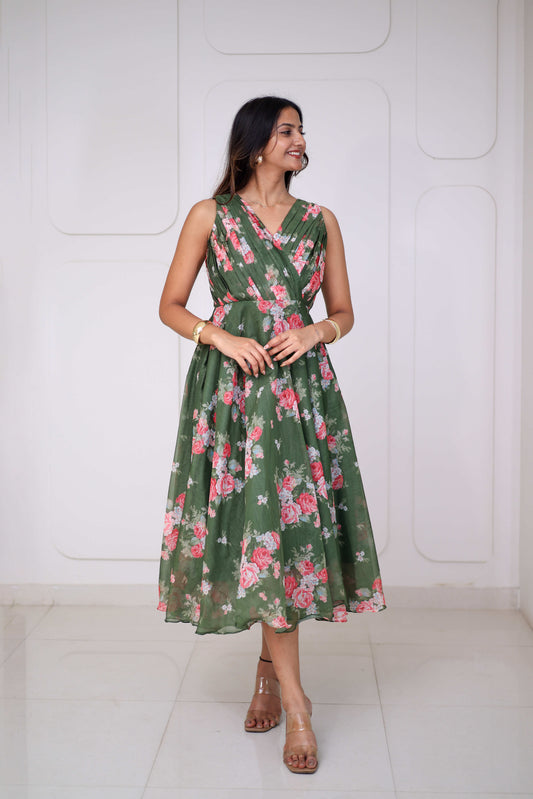 Midi Olive Floral