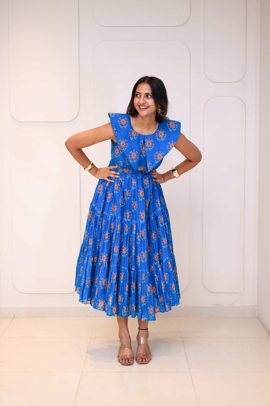 Midi Cobalt Floral