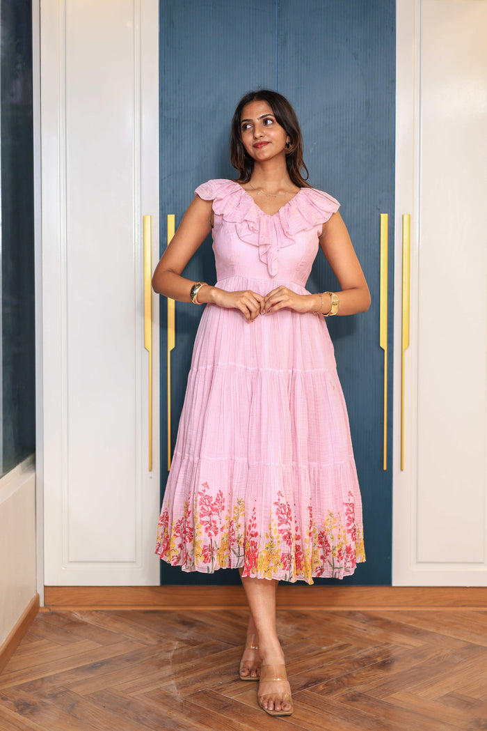 Midi Pink Floral