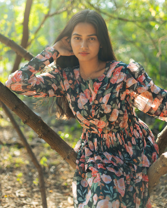 Maxi Black Floral