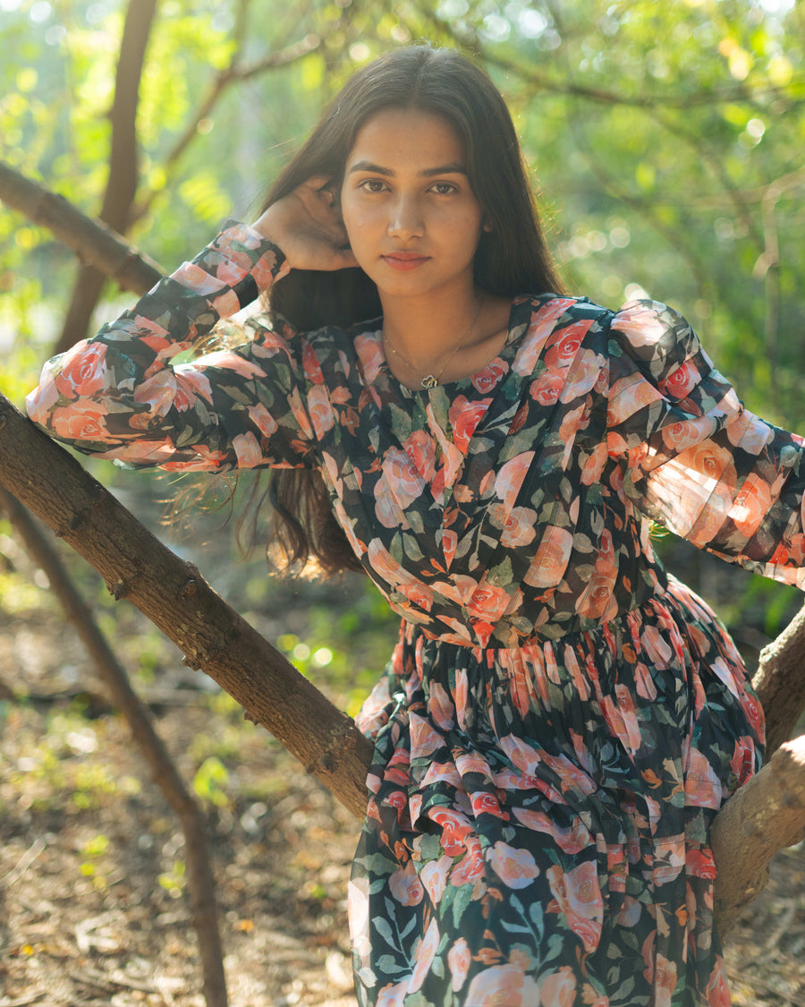 Maxi Black Floral
