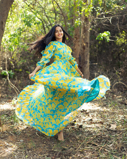 Maxi Turquoise Yellow