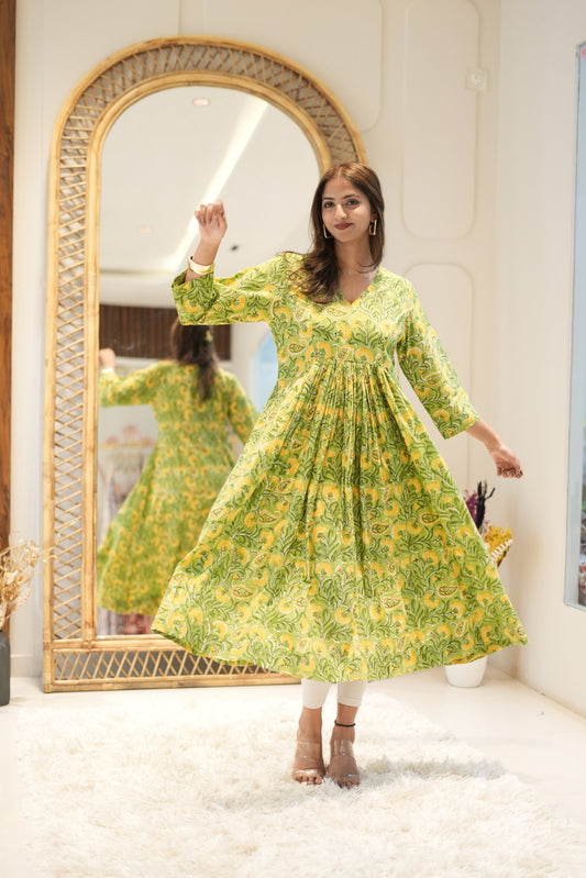 Maxi Chartreuse Floral