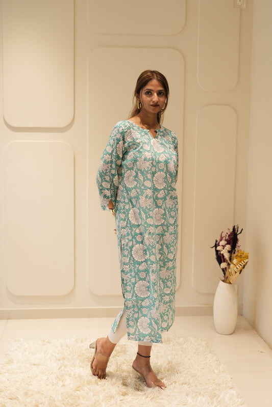 Maxi Turquoise Floral