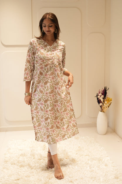 Maxi Beige Floral