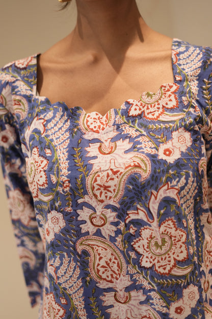 Maxi Navy Paisley