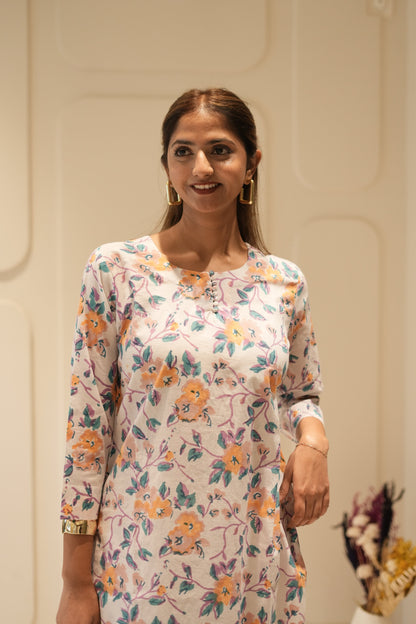 Maxi Peach Floral