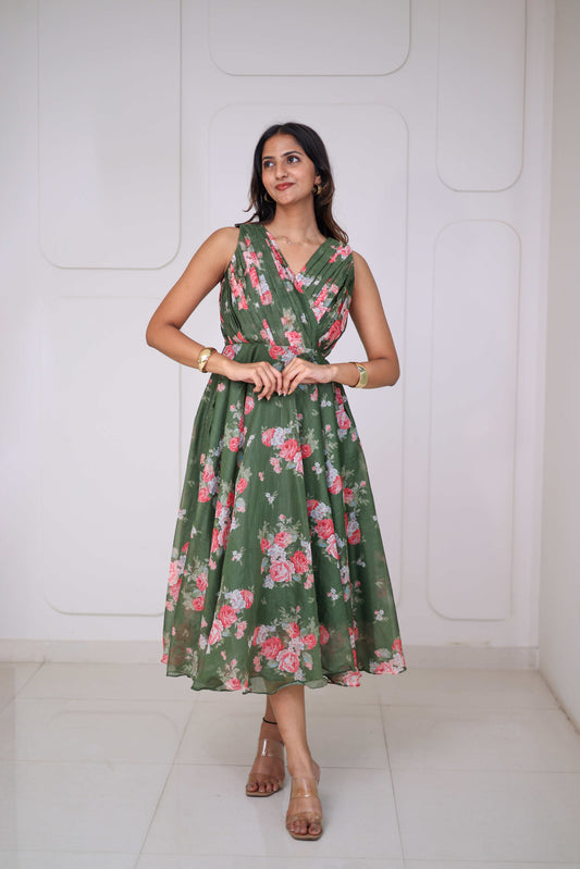 Midi Olive Floral