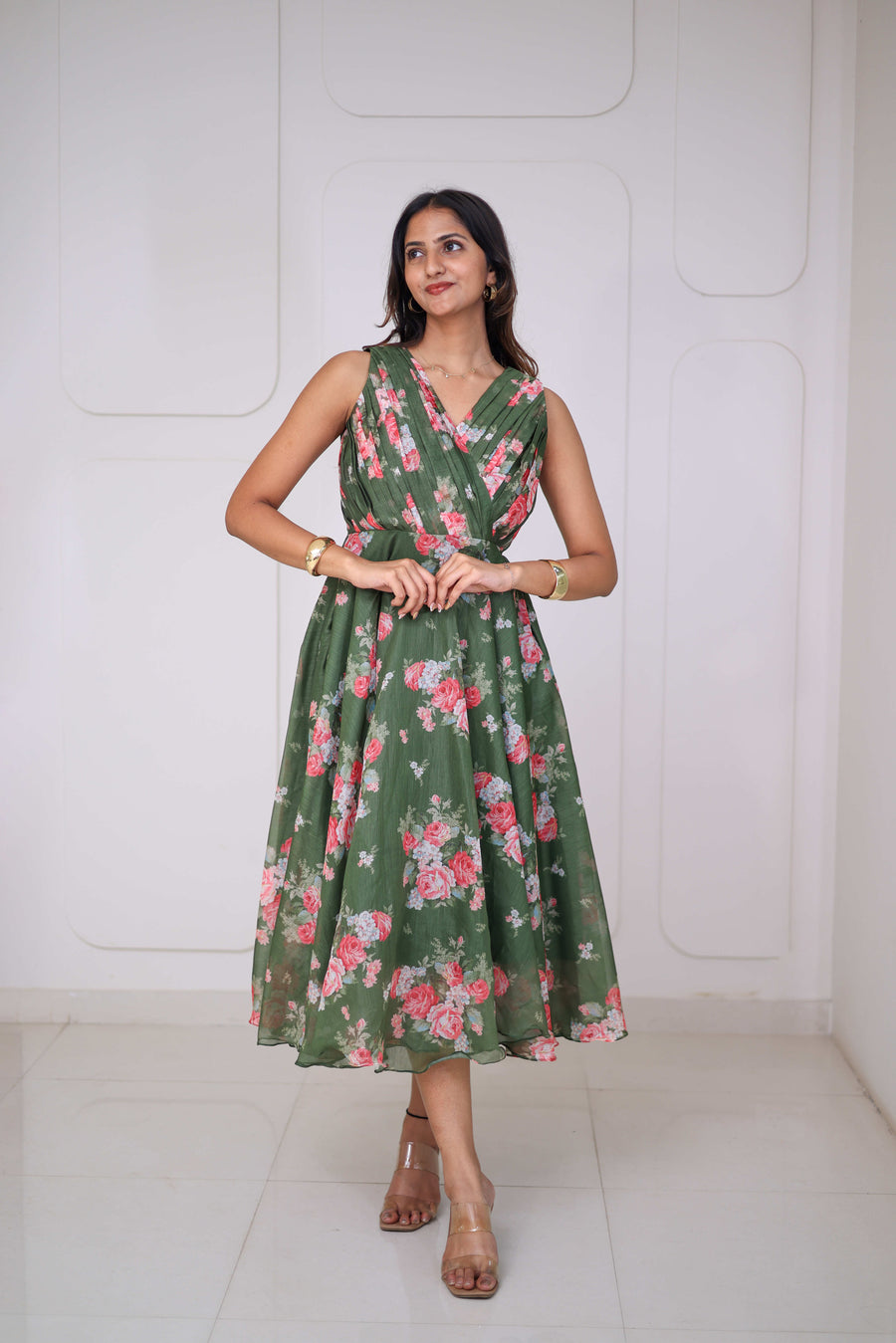 Midi Olive Floral