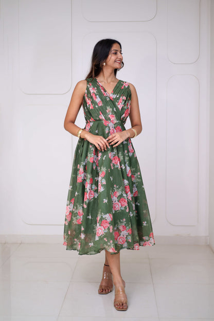 Midi Olive Floral