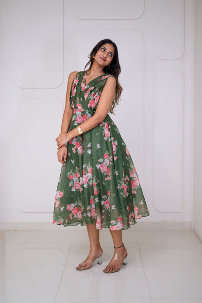 Midi Olive Floral