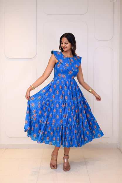 Midi Cobalt Floral