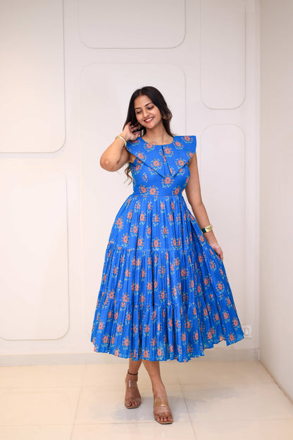 Midi Cobalt Floral