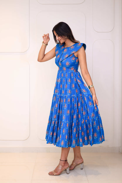 Midi Cobalt Floral
