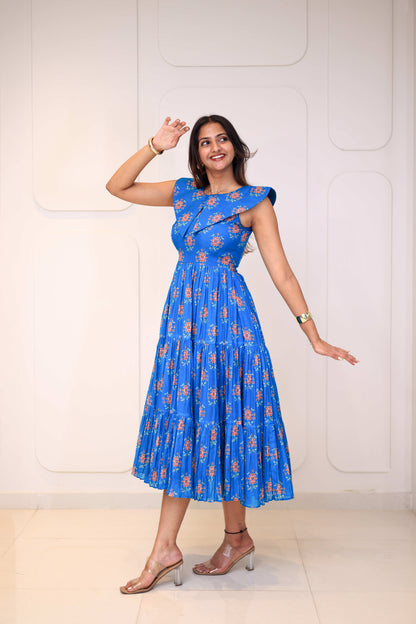 Midi Cobalt Floral