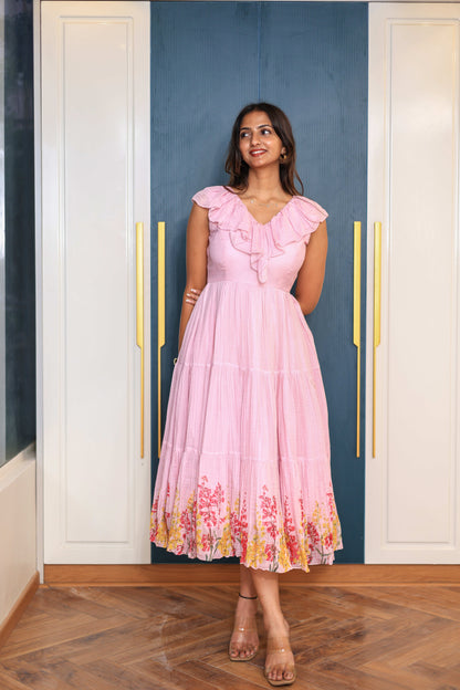 Midi Pink Floral