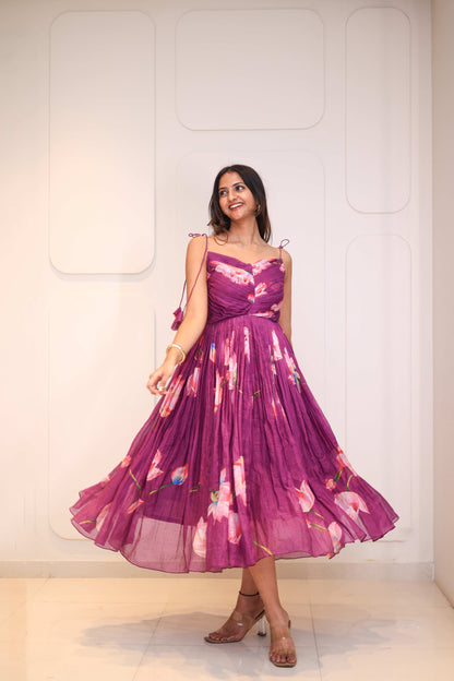Midi Plum Floral