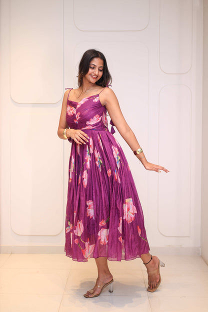 Midi Plum Floral