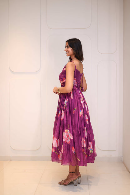 Midi Plum Floral