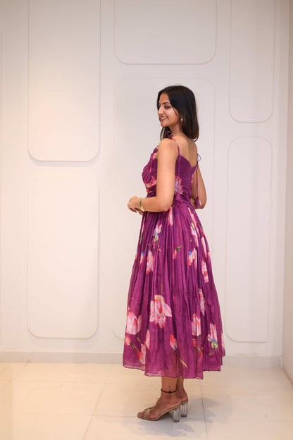 Midi Plum Floral
